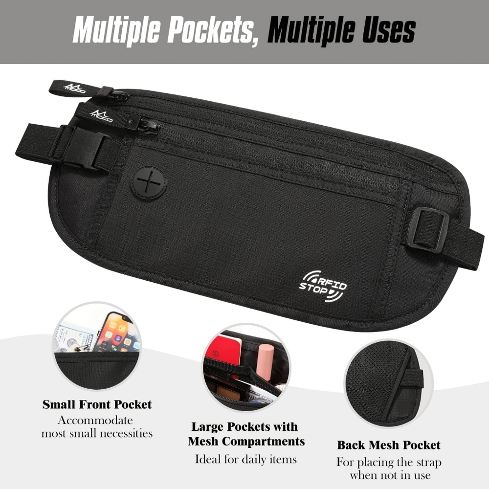 Fanny Pack RFID Travel Belt NWOT
